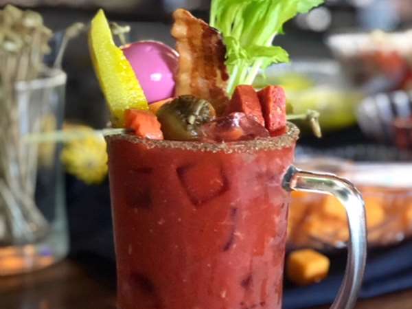 bloody mary with bacon